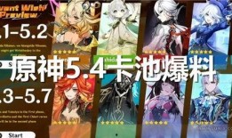 原神4.8卡池最新爆料,新角色与限定武器齐聚，惊喜连连！